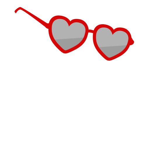 Red heart sunglasses