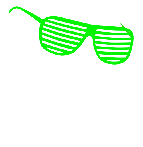 Green 80's sunglasses