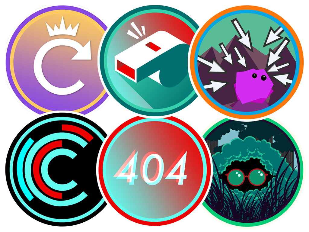 Badges to earn in Tally Saves the Internet